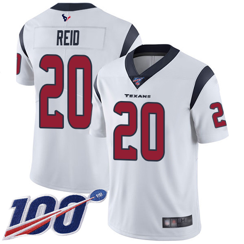 Houston Texans Limited White Men Justin Reid Road Jersey NFL Football 20 100th Season Vapor Untouchable